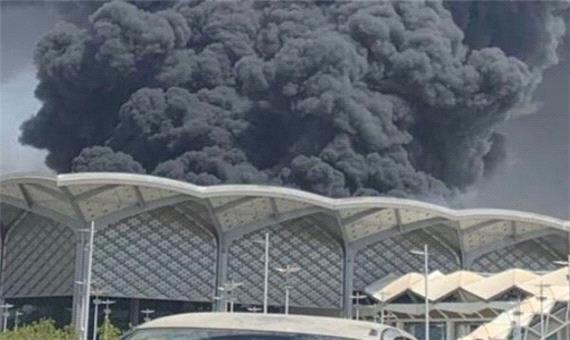 وقوع آتش سوزی در منطقه «حرمین» جده در عربستان