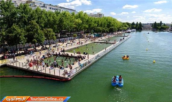 پاریس با رعایت فاصله اجتماعی رودخانه سن را به یک سینمای شناور تبدیل می‌کند!