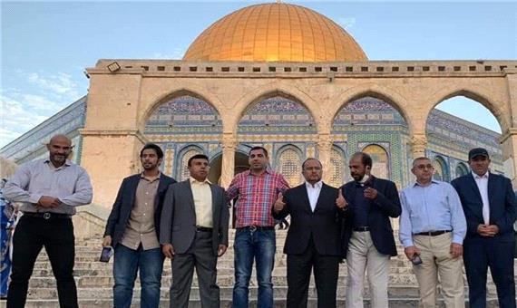 اعتراض فلسطینیان به حضور هیأت اماراتی در مسجد الاقصی
