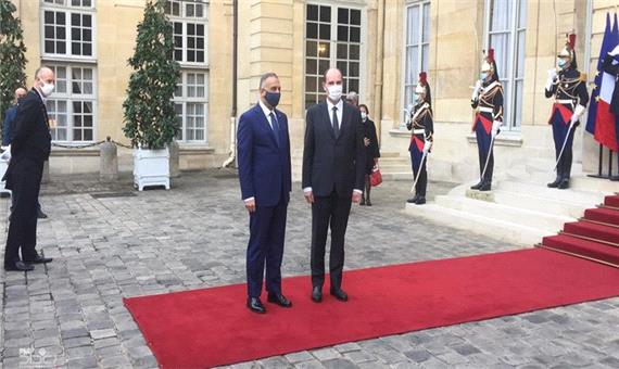 الکاظمی با نخست‌وزیر فرانسه دیدار کرد