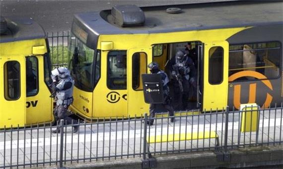 تخلیه اضطراری یک ایستگاه قطار در «اوترخت» هلند