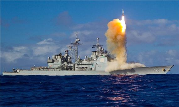 آزمایش موشکی ناو جنگی آمریکا در سواحل هاوایی