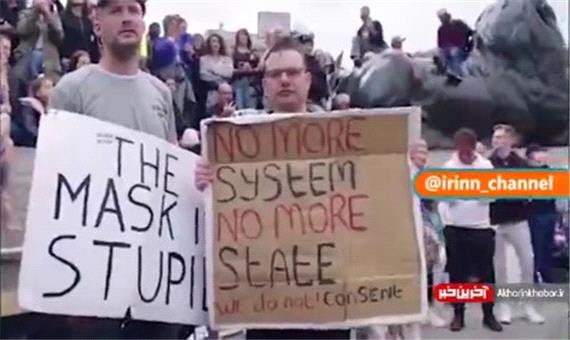 اعتراض‌ها در انگلیس به سیاست‌های دولت برای مهار کرونا