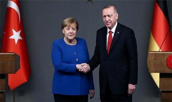 رایزنی اردوغان و مرکل درباره روابط ترکیه و اتحادیه‌اروپا