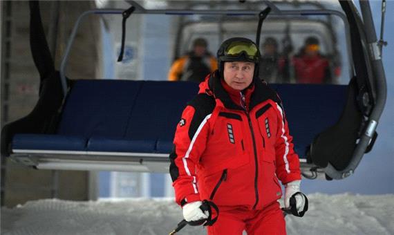 اسکی سواری پوتین به همراه رئیس‌جمهور بلاروس در پیست اسکی