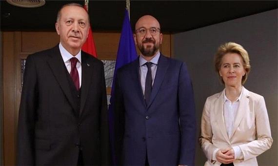 گفتگوی مجازی اردوغان با مقامات ارشد اتحادیه‌اروپا