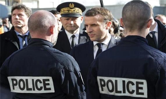 وعده مکرون برای افزایش تعداد نیروهای پلیس در فرانسه