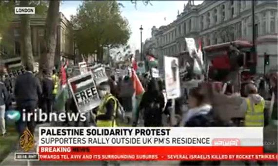 برگزاری تظاهرات در نیویورک و لندن در حمایت از فلسطین