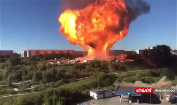 لحظه انفجار پمپ بنزین با 16 کشته و 6 مجروح در روسیه