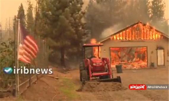 ادامه آتش سوزی جنگلهای کالیفرنیا
