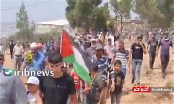درگیری فلسطینی‌ها با نظامیان صهیونیست در شهرک «بیتا»