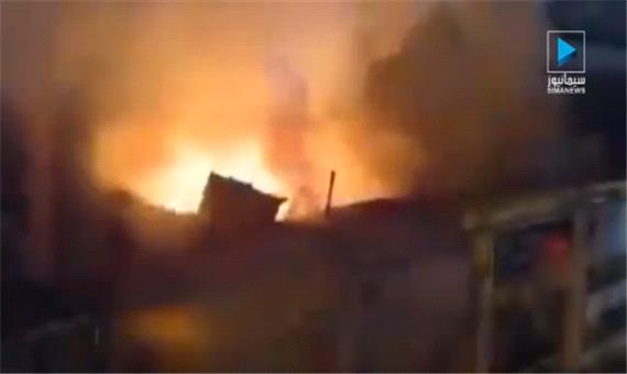 ویدئویی از آتش‌سوزی در مقر وزارت آموزش‌ و پرورش بغداد