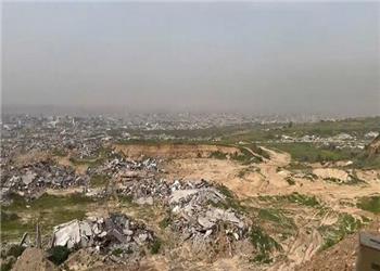 حجم گسترده ویرانی در شرق خط زرد در نوار غزه+ فیلم