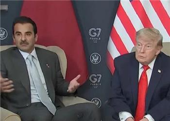 گفتگوی ترامپ و امیر قطر درباره تنگه هرمز