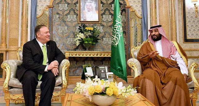 پمپئو به دیدار ولیعهد سعودی رفت