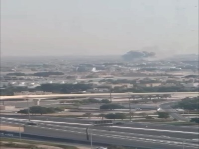 تصاویری از ستون دود در دوحه قطر