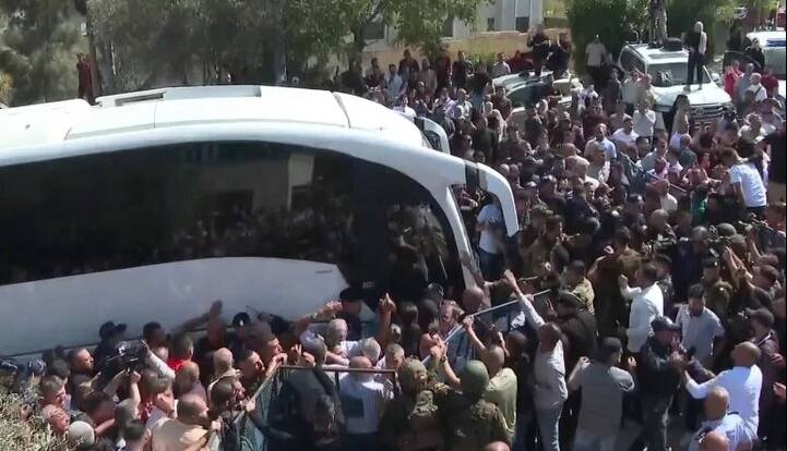 ورود ۱۵۴ اسیر فلسطینی آزاد شده به مصر