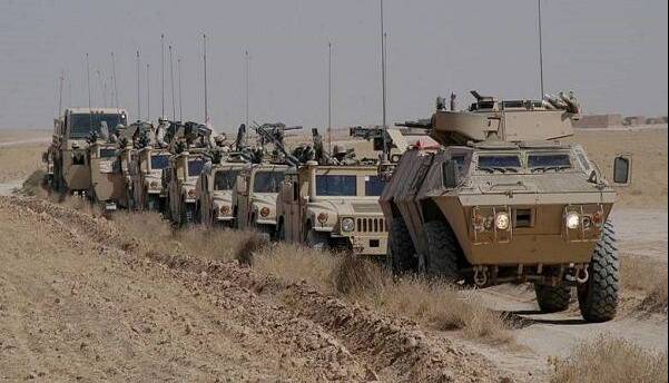 ورود ۲۰ خودروی نظامی آمریکا به خاک عراق