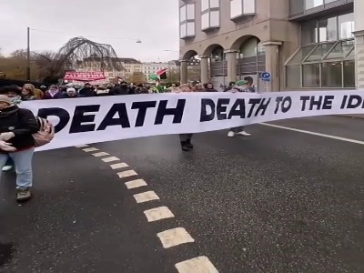 تظاهرات گسترده در شهر مالمو در سوئد در حمایت از غزه و فلسطین