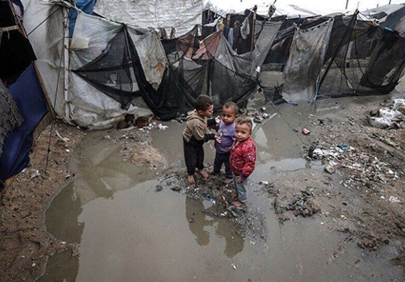 غزه در آستانه فاجعه؛ گرسنگی، سرما و طوفان جان آوارگان را تهدید می‌کند