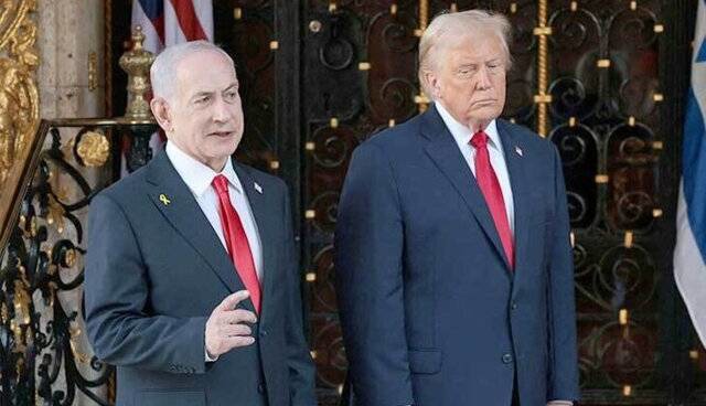 حضور نتانیاهو در جشن سال نوی ترامپ