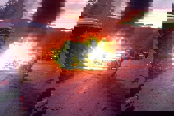 حمله پهپاد اسرائیلی به یک خودرو در جنوب لبنان+فیلم