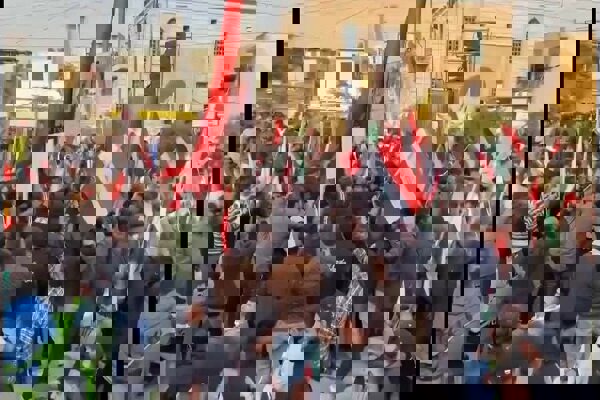 تظاهرات حمایت از ایران در پایتخت عراق+ فیلم