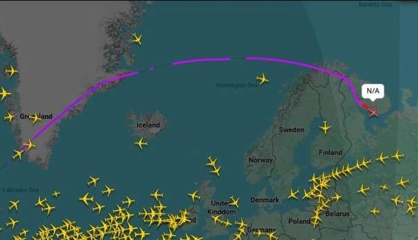هواپیمای آمریکا پس از ورود به حریم هوایی روسیه از رادار محو شد