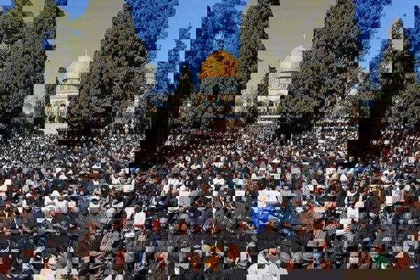 حضور ۸۰ هزار نفر در نماز جمعه مسجد الاقصی