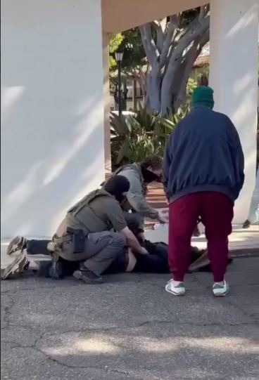 برخورد وحشیانه ماموران اداره مهاجرت آمریکا با یک مرد ۸۱ ساله