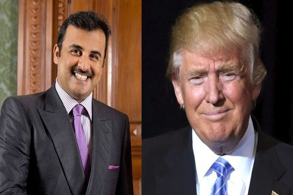 امیر قطر خطاب به ترامپ: راه‌حل‌های سیاسی و گفت‌وگو باید اولویت یابد
