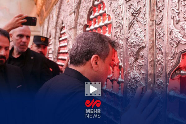 استقبال زائران حرم‌امام حسین (ع) از عراقچی