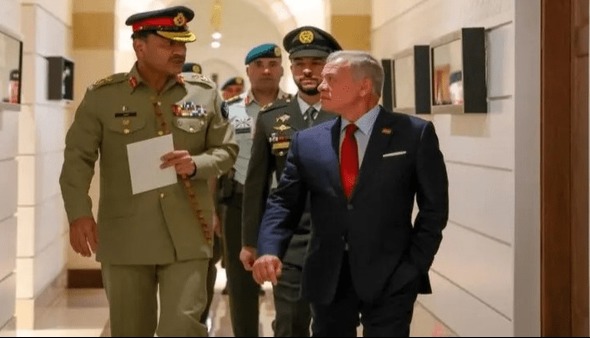 سفر مقام ارشد پاکستان به اردن